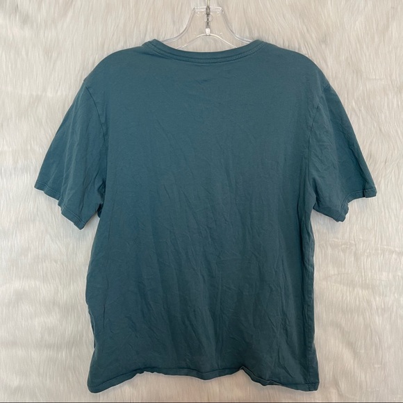Nike Blue Crewneck Athletic Cut Short Sleeve Shirt - Picture 4 of 4